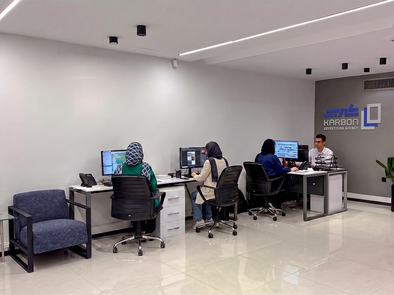 فضای کاری تیم کاربُن